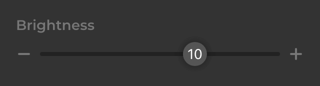 Use the slider to adjust the brightness to a proper level in the Work ...